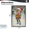 thumbnail image 4 of Stupell Industries Rustic Lodge Santa's Little Elf Gray Floating Frame Canvas Art, 21 x 31, by Tina LeCour, 4 of 8