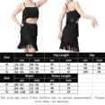 thumbnail image 2 of Conjunto De Falda De Verano Traje de falda corta con borlas de 2 piezas Traje de baile latino sin espalda para mujer (Negro L) Ygjytge para Mujer Negro T S, 2 of 9