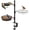3 Tier deck bird feeder bronze, variant on Deck Bird Feeders Platform Bird Feeder Deck Mount Bird Bath Spa for Dual Use Deck Flower Stand Flower Pot Great for Attracting Birds Detachable and Adjustable Heavy Duty Sturdy Steel,Bronze