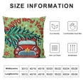 thumbnail image 5 of JEUXUS  Happy New Year and Merry Christmas Pillow Cover Bed Sofa Decorations Cartoon Snowman Red Truck Xmas Tree Gift Home Pillow Covers, 5 of 5