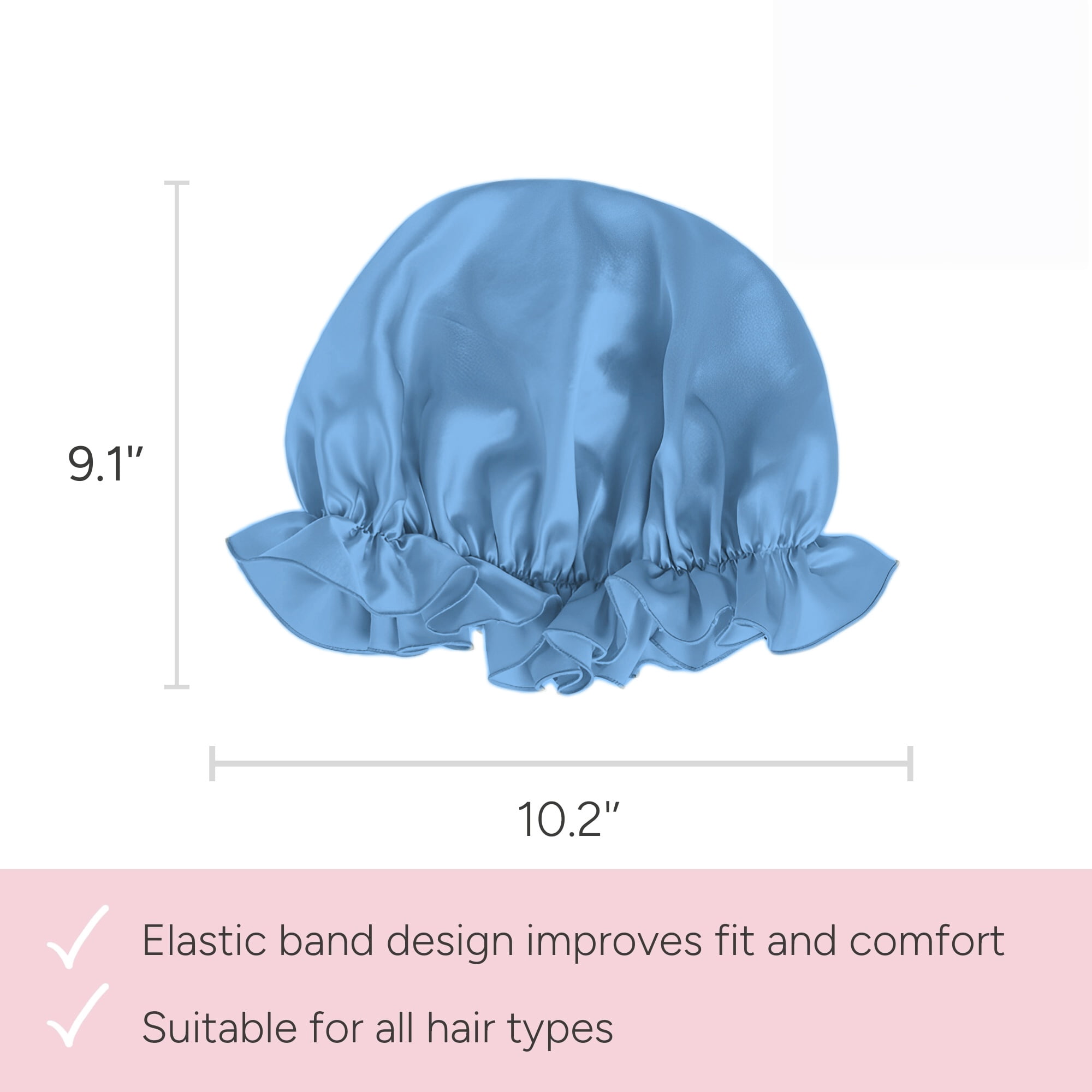 SusanSilk 19 Momme Premium Mulberry Silk Bonnet Cap with Breathable Hair Protection and Garnet Flower Design