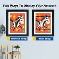 thumbnail image 4 of Casewin Picture Frames, Kid Artwork Picture Frame, Front Opening Changeable Pictures Display for A4 Art-Work Children Art Projects, Crafts, Drawings,8.3x11.8(Black, 2 Pack), 4 of 7