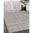 thumbnail image 3 of Ahgly Company Machine Washable Indoor Round Industrial Modern Grey Gray Area Rugs, 7' Round, 3 of 7