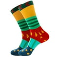 thumbnail image 1 of Adult Unisex Stripe Stripe Colorful Street Personality Medium Socks, 1 of 2