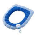 thumbnail image 2 of Toilet Seat Elongated Cushioned Household Seasons Toilet Seat Thickened With Handle Winter Toilet Ring Washable Sets Wear Knitted Toilet Seat, 2 of 8