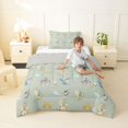 thumbnail image 4 of Homewish Kawaii Dragon Twin Comforter Sets,Magical Animal Bedding Set,Rainbow Decor,Light Gray Reversible,2 Pieces,1 Comforter and 1 Pillowcase, 4 of 7