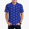 thumbnail image 5 of Yiaed HockeyPrint Men's Short Sleeve Polo Shirt,Golf Polo for Men Three-Button Golf Shirt Athletic Casual Collared T-Shirt- 3X-Large, 5 of 7