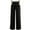 Black, variant on WIZUTIZ Womens Dress Pants Retro Leisure Relaxed Fit Wide Leg Summer Pants Spandex Elastic High Rise Full Length Trousers Solid with Pockets Beach Pants for Teen Girls Dance Vacation Black