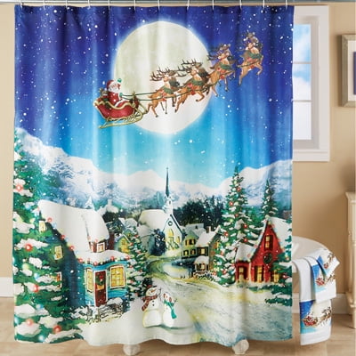 Winston Inc Christmas Night Reindeer Santa S Village Santa Sleigh