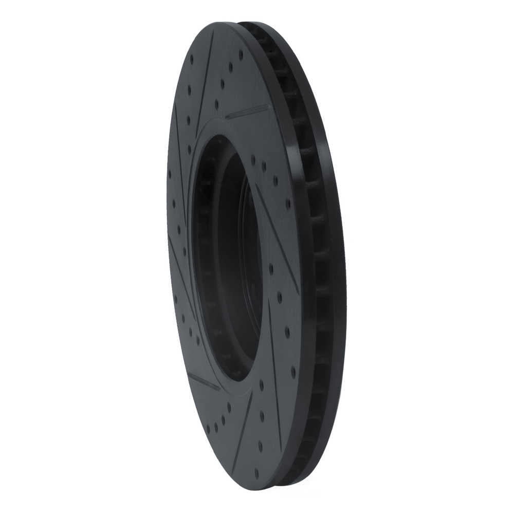 Dynamic Friction Company 633-67059R DFC Brake Rotor - Drilled And Slotted - Black