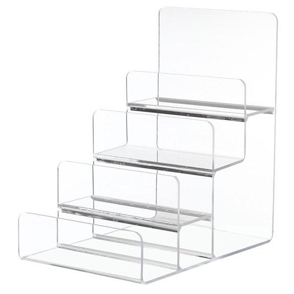 said Clear Acrylic Multi-Tier Display Stand Acrylic Riser Display Shelf Acrylic Wallet Display Organizer
