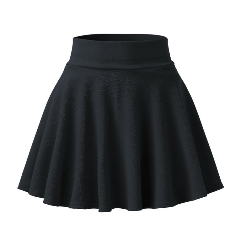 High waisted black skirt 3xl hotsell