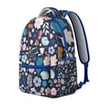 thumbnail image 3 of Rustic Vintage Flower Design Backpack for Students Comfortable and Wear-Resistant School Bag with Abstract Floral Watercolor, Ideal for Sports and Outdoor Adventures, 3 of 6