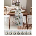 thumbnail image 6 of Hokiten Table Runners 70 Inches Long Dress Scarves, Daisies Flowers Farmhouse Coffee/Dining/Kitchen Table Decor, Holiday Table Runner, Pink Blue Floral Farm Plant Wooden Plank 13x70 Inch, 6 of 7