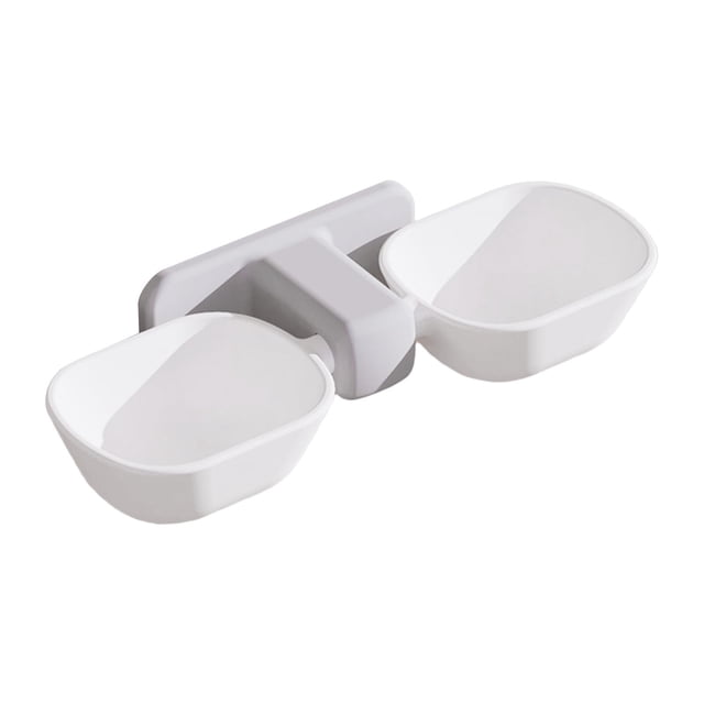 dobles para gatos, comedero de agua para comida montado en la pared blanco jinwen Cuencos de comida para gatos