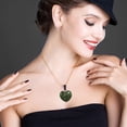 thumbnail image 3 of Pendentif Cœur Pierre de Cristal Pendentif Cœur Pêche Collier Femme Pierre Naturelle Rugueuse Pendentif Amour, 3 of 3