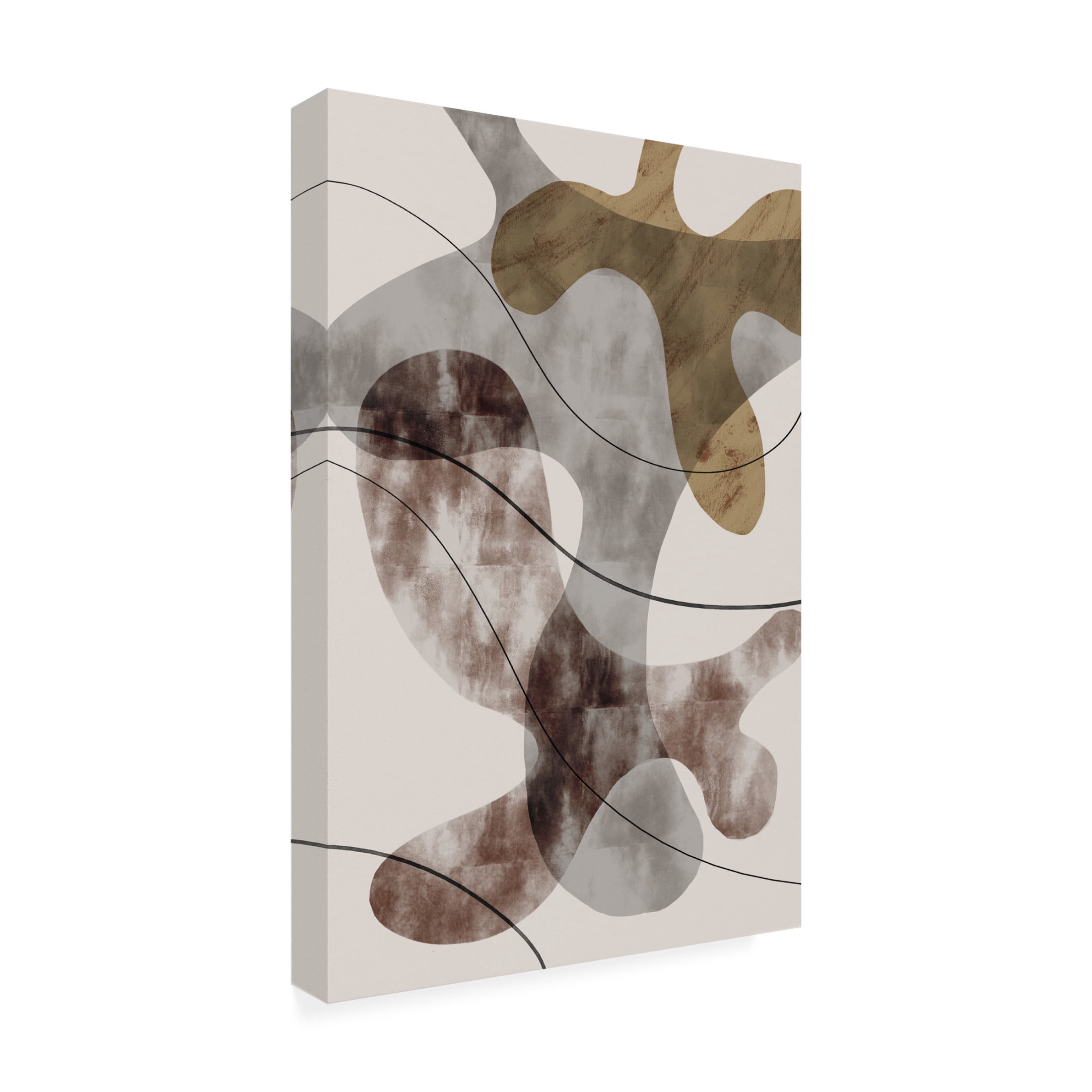 Canvas Wall Art - Pictufy Studio Ii 'Brown Seaweed' Wall Art for Living Room, Bedroom, or Office Décor by Trademark Fine Art - 22 x 32 Inches