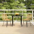 thumbnail image 1 of vidaXL 3 Piece Garden Dining Set Poly Rattan, 1 of 5