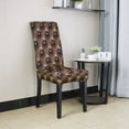 thumbnail image 3 of Piccocasa 1-Piece Stretch Spandex Stretch Chair Covers,(M Size,Coffee Color), 3 of 7