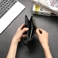 thumbnail image 6 of GAEKEAO Genuine Leather Bifold Wallet for Men with Zipper Coin Pocket, RFID Blocking Slim Mens Wallet with 2 ID Windows, Gift Box, 6 of 9