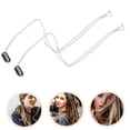 thumbnail image 6 of Niceauty 2pcs Braiding Hair Clips Silver Alloy Hair Jewelry for Women Graduation Day, 6 of 8