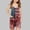Red, variant on Nrmvnmi 4th of July Romper For Girls Sleeveless Suspender American Flag Star Stripe Overall Shorts With Pockets For 5-13 Years