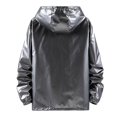 thumbnail image 2 of Mens Shiny Waterproof Hooded Jacket, 2 of 3