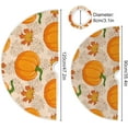 thumbnail image 3 of FMSHPON Thanksgiving Day PumpkinsAutumn Leaves Xmas Christmas Tree Skirt Stand Mat for Holiday Party Decoration Indoor Outdoor 36 inches, 3 of 6