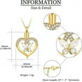 thumbnail image 2 of Butterfly Cremation Jewelry for Ashes Heart Urn Necklaces for Ashes of Loved Ones Keepsake Memorial Gifts for Ash Loved One, 2 of 8