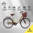thumbnail image 3 of Bicicleta Urbana Vintage UrbanFit Pro Rodada 26 Beige 26 IN, 3 of 10