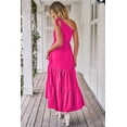 thumbnail image 3 of Vestido Maxi con Volantes y Un Hombro PRETTYGARDEN para Verano XL, 3 of 7