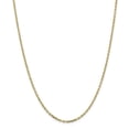 thumbnail image 1 of Solid 10k Yellow Gold 2.2mm Diamond-Cut Cable Chain Necklace 16" - with Secure Lobster Lock Clasp, 1 of 5