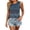 Navy, variant on ITSAME Women's Tank Tops Striped Print Crewneck Loose Fit Summer Casual Sleeveless Shirts White Size L