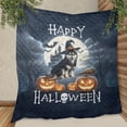 thumbnail image 3 of Happy Halloween Siberian Husky Witch Pumpkins Bats Quilt Blanket Husky Dog Lover Gifts Cozy Comforter Throw Blanket - 13012, 3 of 5
