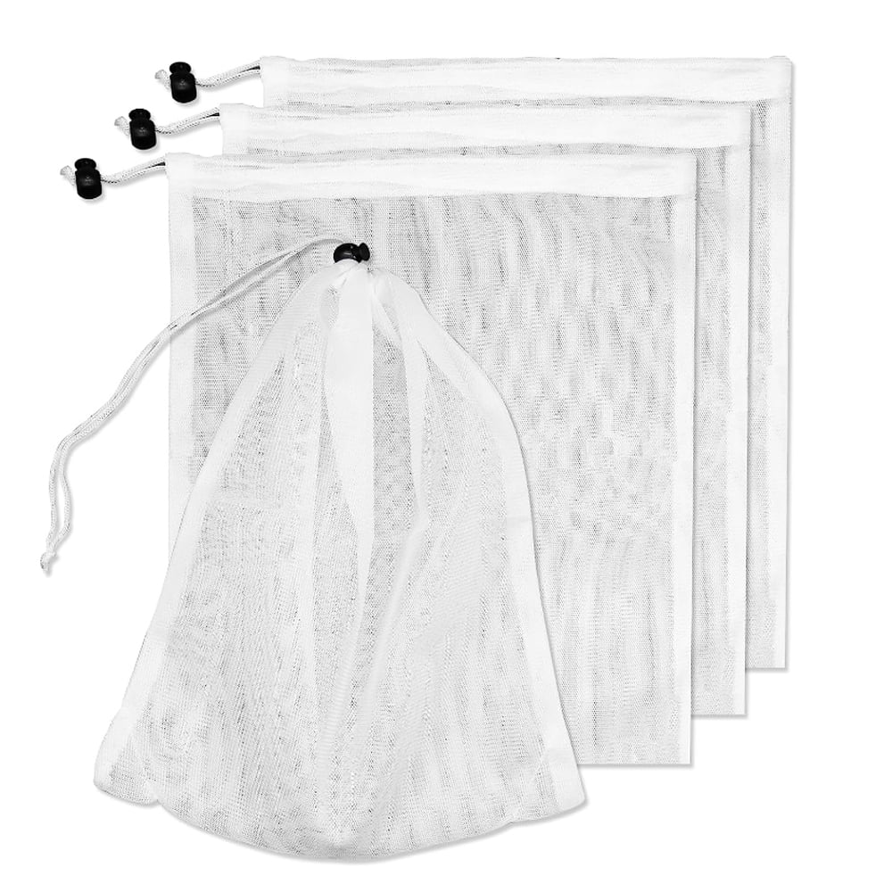 4Pcs Pool Vacuum Replacement Mesh Bag, Pool Leaf Vacuum Net Bag Fine