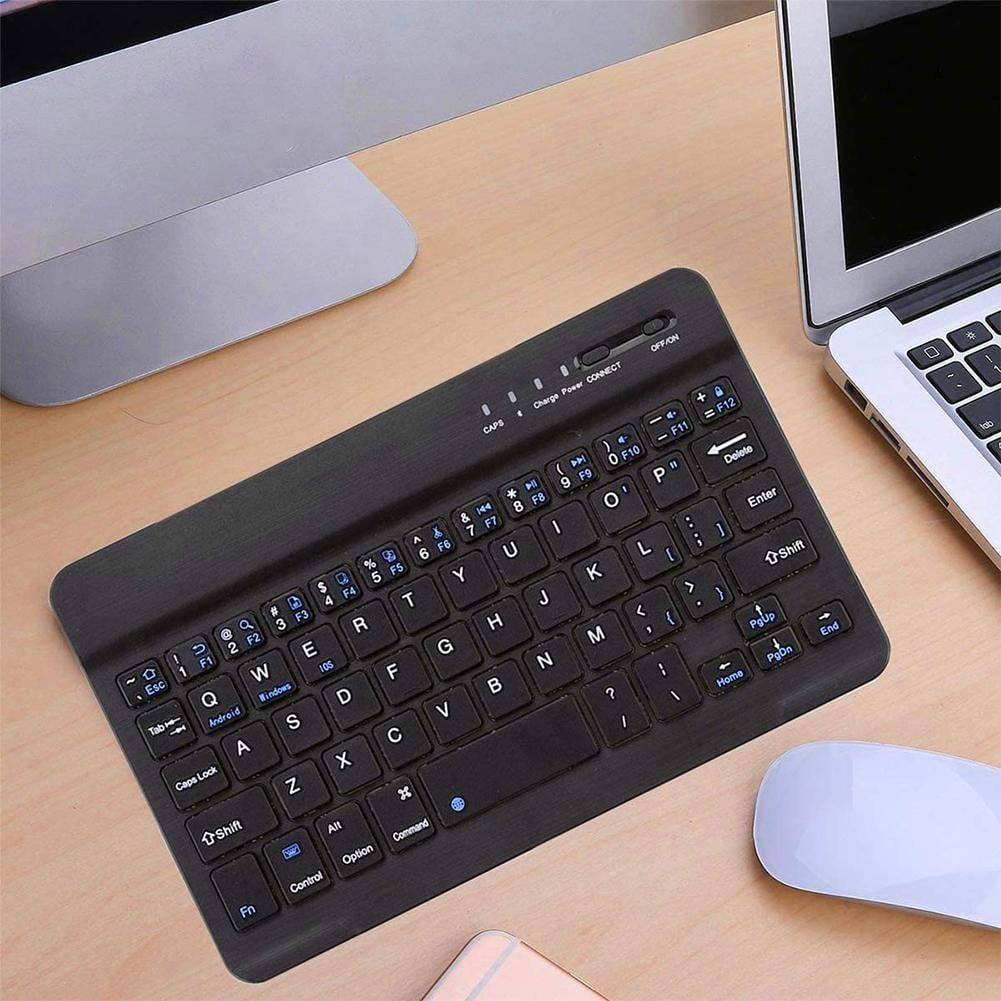 Ultra Slim Wireless Bluetooth Keyboard 59 Keys Rechargeable Quality Android For Ios Windows H5G0