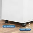 thumbnail image 4 of TUSY 3-Drawer Filing Cabinet, Wood Rolling Lateral File Cabinet Cabinets Printer Stand with Anti-tilt Wheels Open Storage Shelves for Legal/Letter Size, 4 of 6