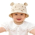 thumbnail image 6 of Splozh Bucket Hat Baby Boy Baby Toddler Sun Hat, Boy Girl Summer UPF 50+ Foldable Beach Bucket Hat, Sun Hat for Kids Child,Brown,3-12 Months, 6 of 6