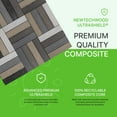 thumbnail image 2 of UltraShield Naturale 1 ft. x 1 ft. Quick Deck Outdoor Composite Deck Tile in Mixed Gray (10 sq. ft. per Box), 2 of 4