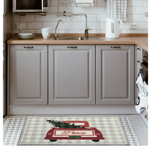 Nourison Accent Decor Xmas Holiday Grey Accent Rug Walmart Com Walmart Com
