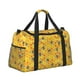 thumbnail image 2 of Fotbe Honeycombs Bolsa de Viaje con Estampado, Bolsa de Fin de Semana para Mujer con Compartimento para Zapatos, Bolsa de Gimnasio con Bolsillo Húmedo, 2 of 7