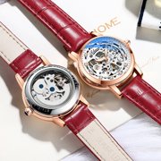 Chenxi Women Automatic Mechanical Watch Top Brand Luxury Stainless Steel Waterproof Wrist Watch Ladies Skeleton Tourbillon Clock - Mechanical Wristwatches