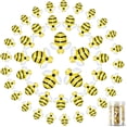 thumbnail image 1 of 45 pequeñas abejas de resina para decorar, adornos de abejas con parte trasera plana y caja, 1 of 5