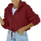 thumbnail image 4 of Chaquetas Para Mujer, Prendas de Vestir Exteriores, Top Corto de Moda, Sudadera Polar Con Cremallera, Manga Larga, Sudadera Recortada, Suéter Sólido, Blusa, Abrigo Odeerbi  ODB130673, 4 of 9
