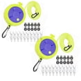 thumbnail image 1 of Pack de 2 Tendedero Retráctil de 10M con 20 Bucles Fijos y 40 Clips Resistentes al Viento, Tendedero Portátil, para Acampar, para Vacaciones al Aire Libre, Baño, Lavadero, Jardín o Viajes, 1 of 4