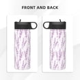 thumbnail image 3 of Daiia Lavender Flowers Printed 18oz Sports Insulated Kettle With Straw Water Bottle For Running Hiking Cycling Climbing Mens Woman'S Sports Water Bottle, 3 of 8