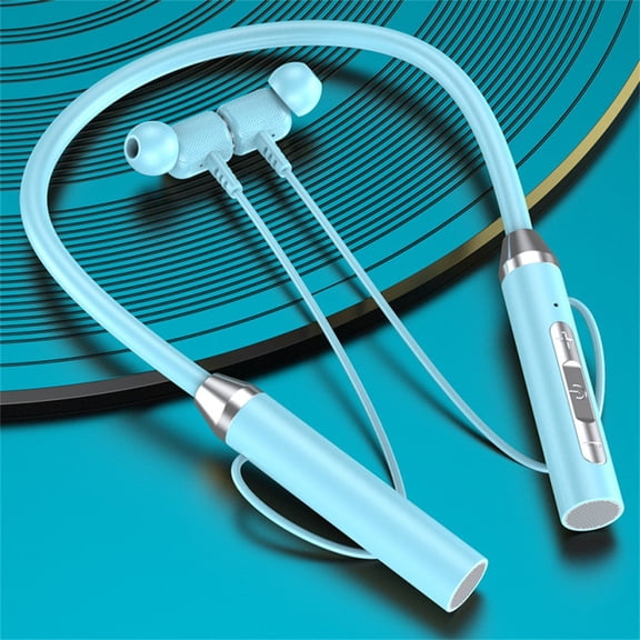 dfutuy Neck Wireless Bluetooth Headphones Multi-Function Sports Earbuds In-Ear 5.0 Unisex Maximum Comfort 2025 Sale