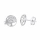 thumbnail image 1 of Aretes Redondos del Árbol de la Vida para Adolescentes en Plata Esterlina (0.31in), 1 of 1