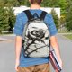 thumbnail image 4 of Easygdp Black And White Rose Mochila Ligera de 15 Pulgadas para Estudiantes, Mochila Cómoda para la Escuela y Viajes, Correas Ajustables, 4 of 6
