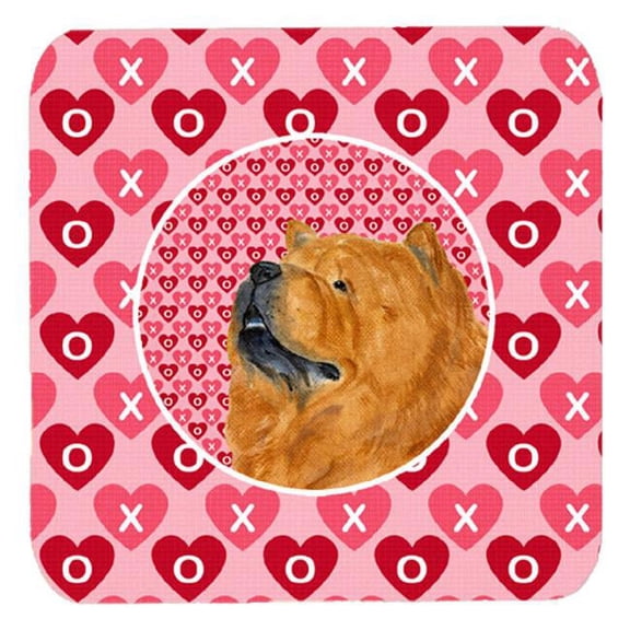 Chow Chow Foam Coasters, Set Of 4